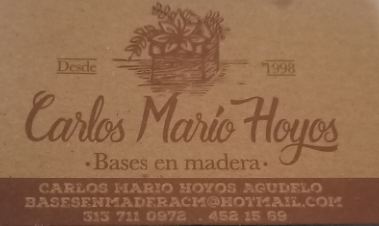 Bases en madera Carlos Mario Hoyos