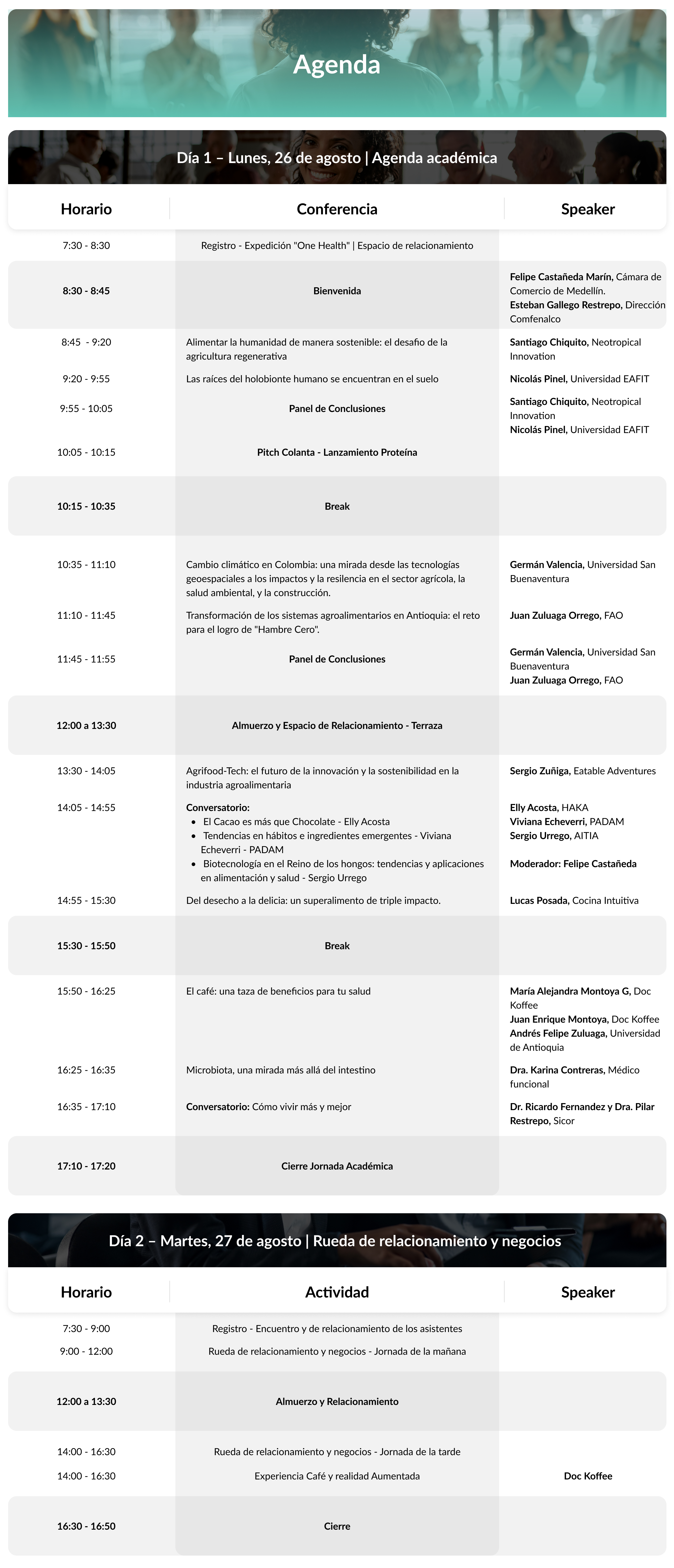 Agenda Salud para la tierra