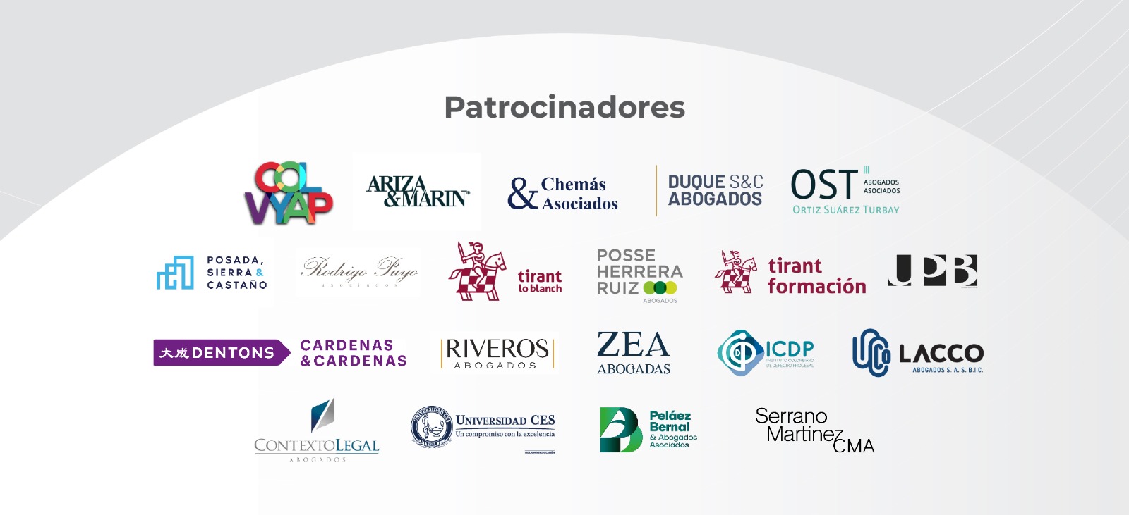 Patrocinadores Concurso Arbitraje Nacional